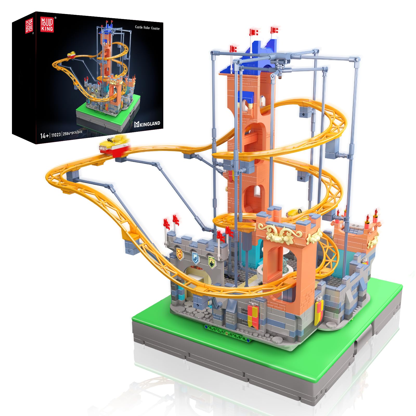 Mould King 11023 Castle-Themed Roller Coaster Building Block Set with Electric Motor, STEM Educational Toy for Adults and Kids, Assembly-Ready, Great
Mould King 11023 Castle-Themed Roller Coaster Building Block Set with Electric Motor, STEM Educational Toy for Adults and Kids, Assembly-Ready, Great