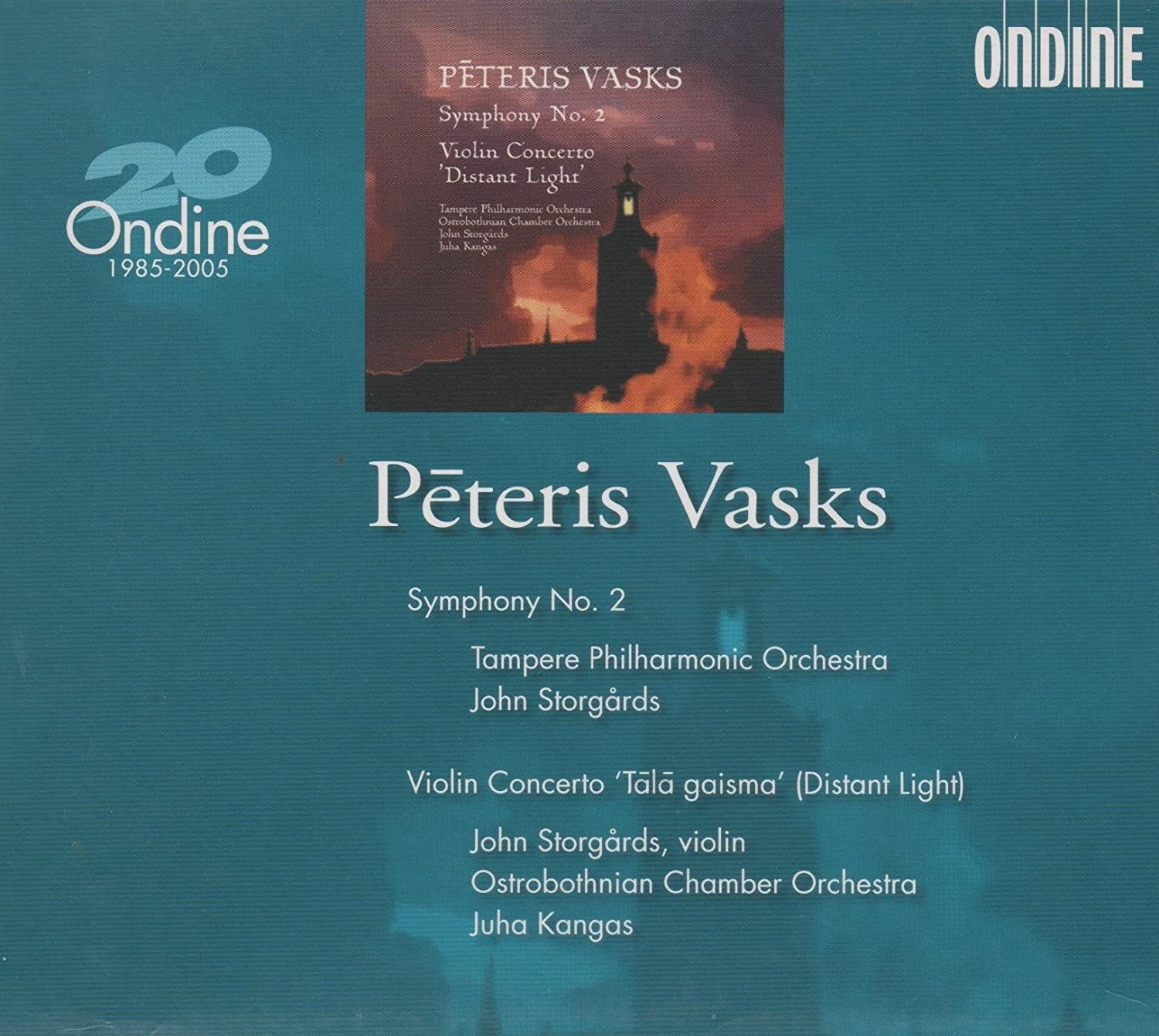 CD STORGARDS; KANGAS - Vasks: Symphony 2/Violin Conc ODE10052 Non Japan Classical Used
CD STORGARDS; KANGAS - Vasks: Symphony 2/Violin Conc ODE10052 Non Japan Classical Used