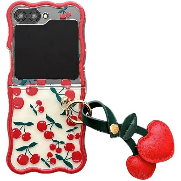 Чехол для Samsung Galaxy Z Flip5/6, прозрачный чехол для складного телефона с рисунком вишни и брелоком для девушек, дам, женщин, милый чехол для Galaxy Z flip 6 (Z-флип 5) Z Flip 6
Чехол для Samsung Galaxy Z Flip5/6, прозрачный чехол для складного телефона с рисунком вишни и брелоком для девушек, дам, женщин, милый чехол для Galaxy Z flip 6 (Z-флип 5) Z Flip 6