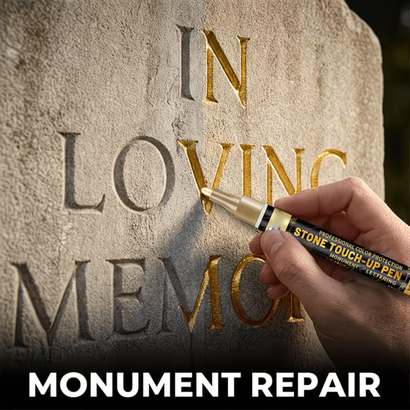 Permanent Stone Marker Pen 20ml for Monument Lettering Engraving and Restoration Suitable for Various Surfaces Long Lasting Ink One Size
Permanent Stone Marker Pen 20ml for Monument Lettering Engraving and Restoration Suitable for Various Surfaces Long Lasting Ink One Size