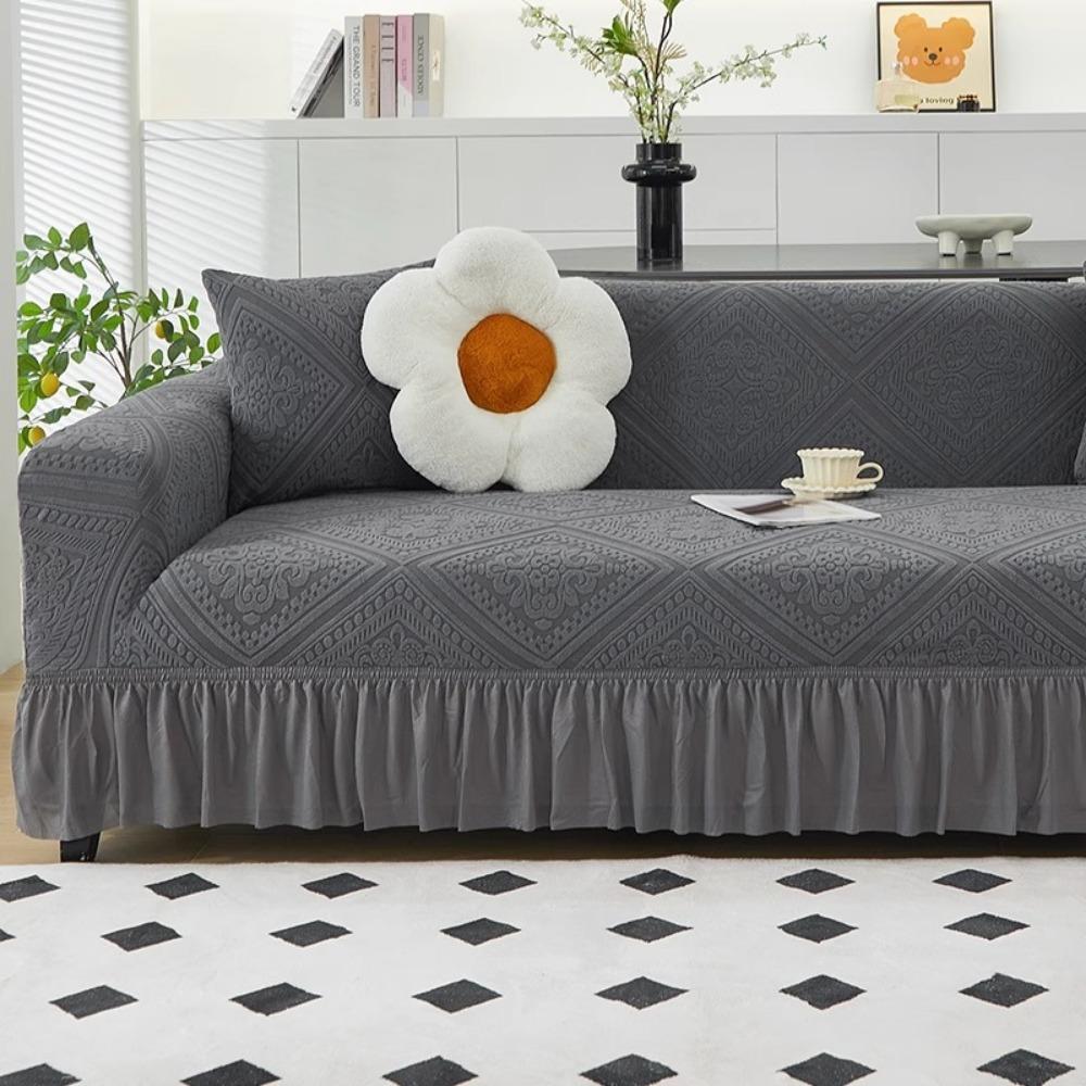 Slipcover Jacquard Skirted Universal Sofa Cover All Season Stretchable Couch Protector Single 90-140cm
Slipcover Jacquard Skirted Universal Sofa Cover All Season Stretchable Couch Protector Single 90-140cm