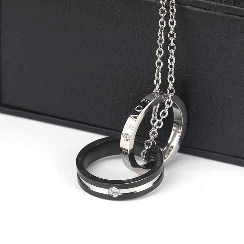 Necklace Men s Trendy Design Sense Double Ring Buckle Pendant Niche Simple and Versatile Long-distance Love Gift for Boyfriend 2026 60CM
Necklace Men s Trendy Design Sense Double Ring Buckle Pendant Niche Simple and Versatile Long-distance Love Gift for Boyfriend 2026 60CM