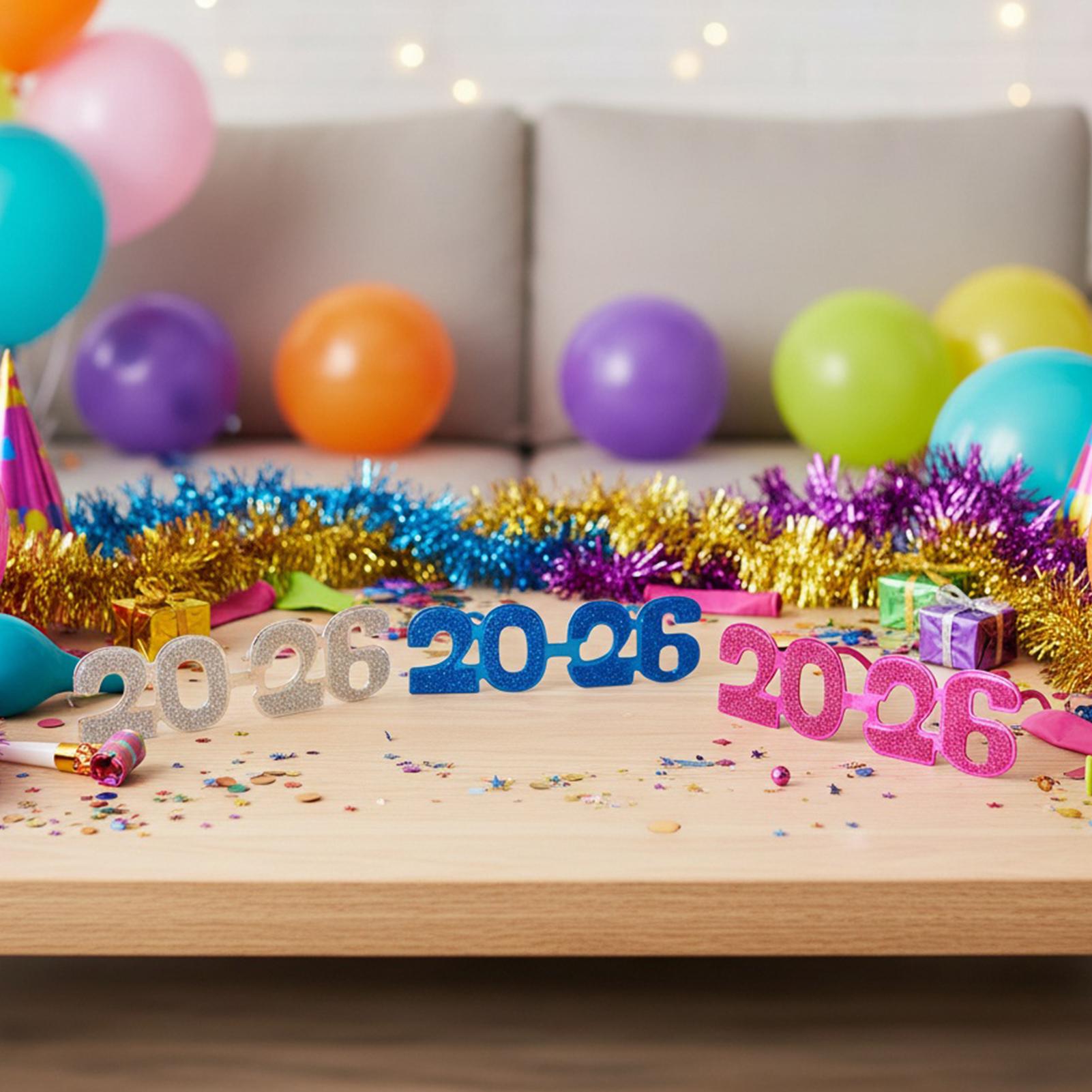 Happy New Year Glasses Bling Eyewear Decors 2026 Party Glasses 5 Pieces For Photo Props Men Women Family Guests Indoor Outdoor China Mainland
Happy New Year Glasses Bling Eyewear Decors 2026 Party Glasses 5 Pieces For Photo Props Men Women Family Guests Indoor Outdoor China Mainland