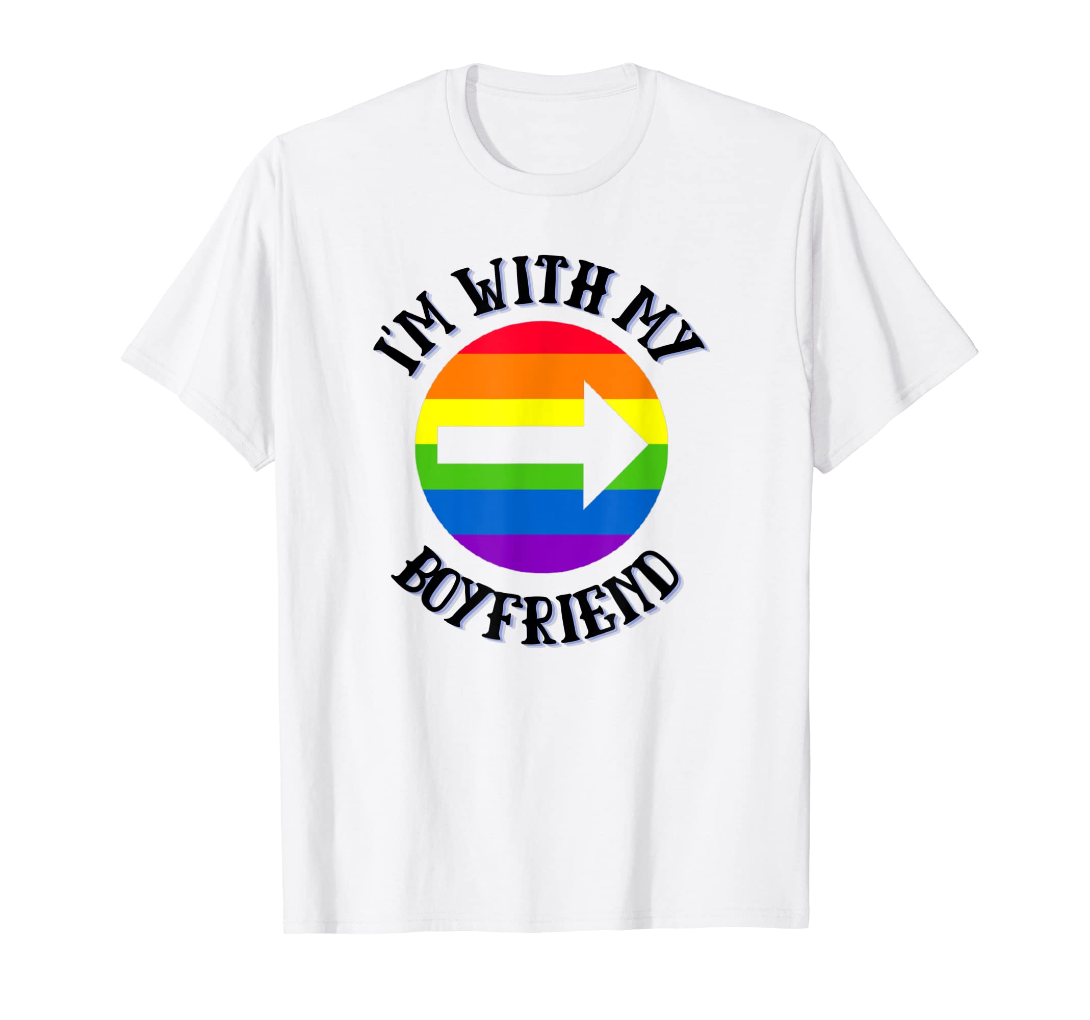 LGBT Cute With My Boyfriend Vintage Rainbow Gay Pride I m T-Shirt білий
LGBT Cute With My Boyfriend Vintage Rainbow Gay Pride I m T-Shirt білий