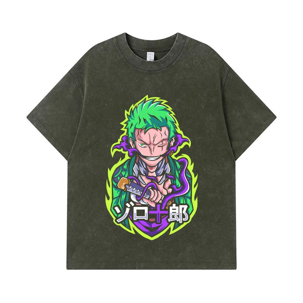 275 GSM Washed T-shirts 100% Cotton One Piece V80 Zoro Print Unisex Heavy Cotton T Shirt S армия зеленый
275 GSM Washed T-shirts 100% Cotton One Piece V80 Zoro Print Unisex Heavy Cotton T Shirt S армия зеленый