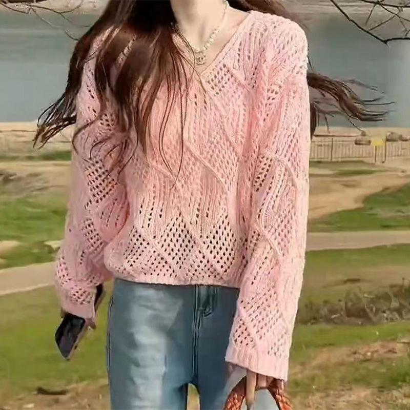 Ажурный вязаный свитер женский свитер с длинным рукавом весна новый высококачественный свободный и универсальный солнцезащитный топ блузка женская One size
Ажурный вязаный свитер женский свитер с длинным рукавом весна новый высококачественный свободный и универсальный солнцезащитный топ блузка женская One size