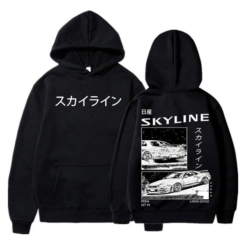 Initial D Anime AE86 Hoodie Initial D Double Sided Hooded Sweatshirts Unisex R34 Skyline GTR JDM Casual Loose Pullovers Clothes
Initial D Anime AE86 Hoodie Initial D Double Sided Hooded Sweatshirts Unisex R34 Skyline GTR JDM Casual Loose Pullovers Clothes