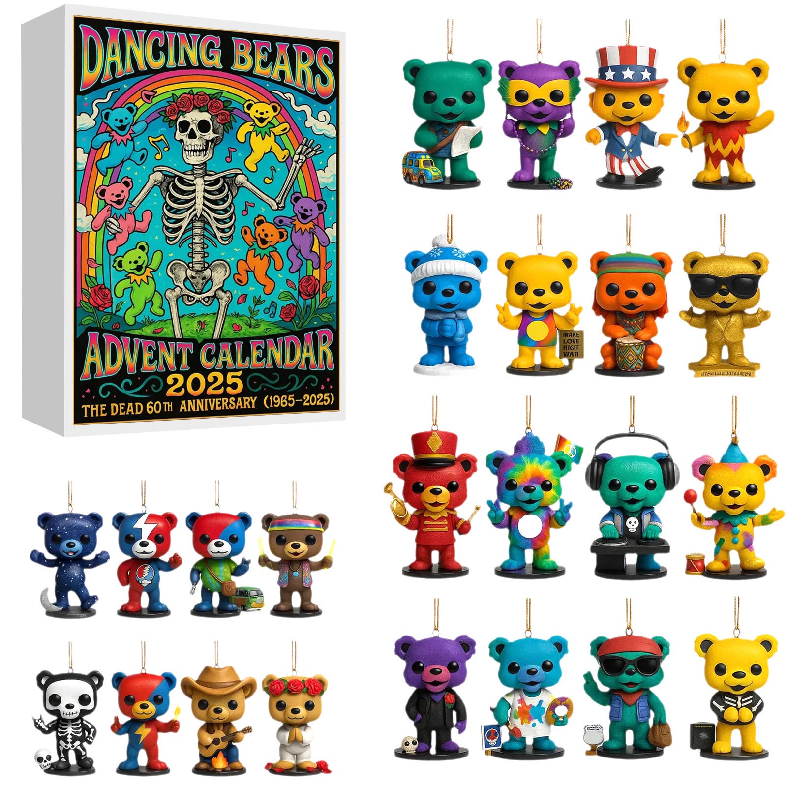 This Advent Calendar Features 24 Ornaments—each Bursting With Color, Personality, And Hippie Spirit From The Legendary World Of The Dead(2D) One Size
This Advent Calendar Features 24 Ornaments—each Bursting With Color, Personality, And Hippie Spirit From The Legendary World Of The Dead(2D) One Size