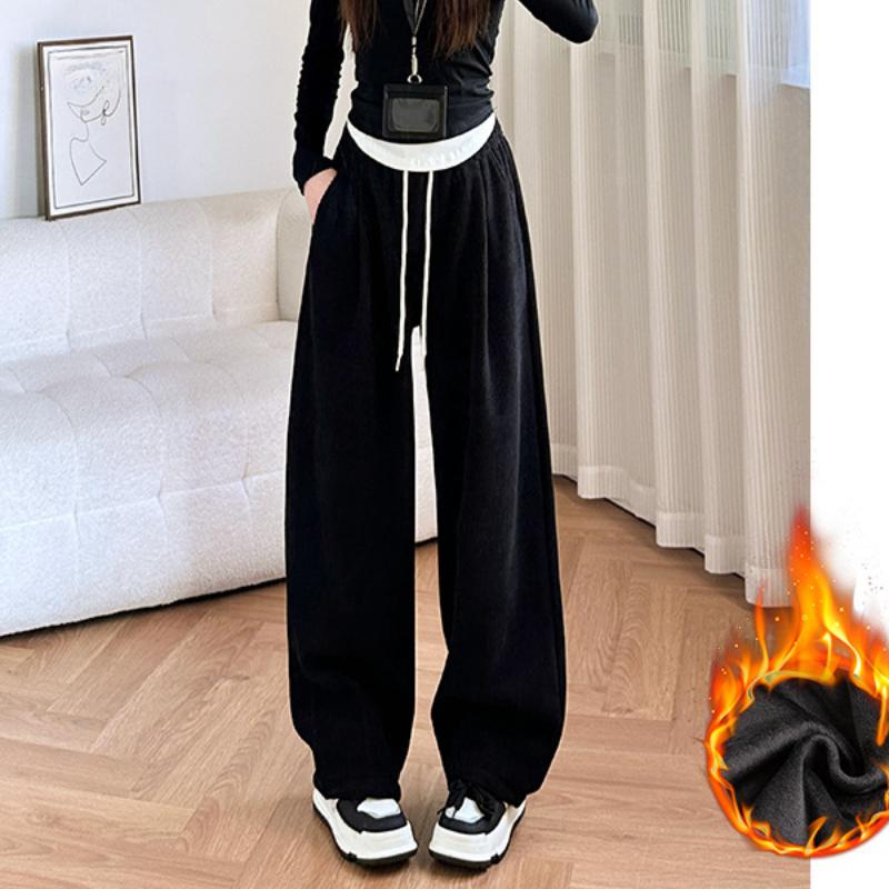 Повседневные брюки на кулиске в ленивом стиле для женщин на осень и зиму, теплые, с утолщенным плюшем, длинные брюки, с высокой талией, широкие брюки, драпированные брюки до пола XL
Повседневные брюки на кулиске в ленивом стиле для женщин на осень и зиму, теплые, с утолщенным плюшем, длинные брюки, с высокой талией, широкие брюки, драпированные брюки до пола XL