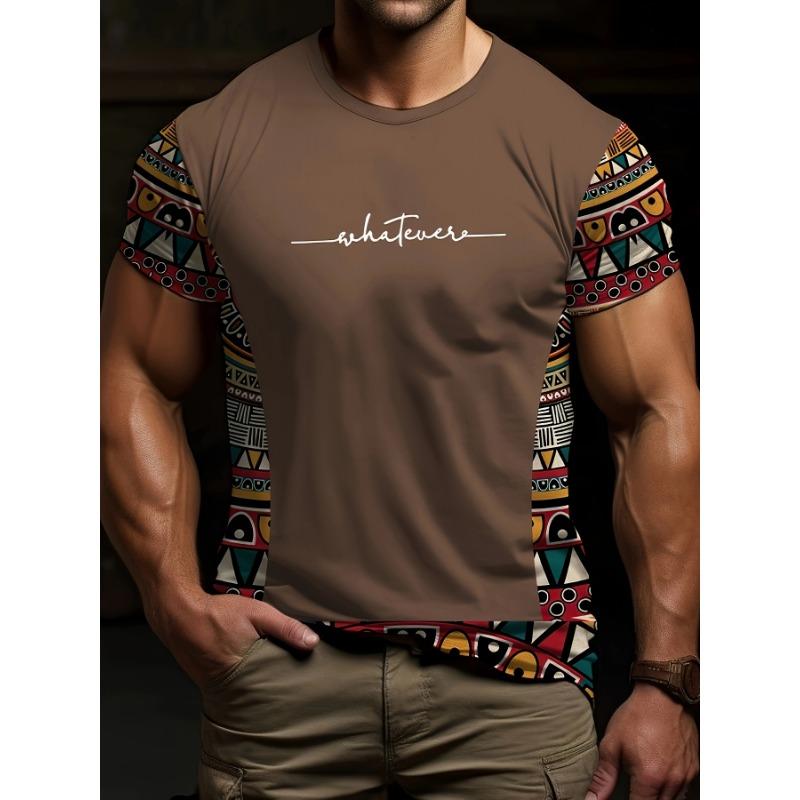 Summer Men s Ethnic Style Digital Printed Pattern Round Neck T-shirt, Casual and Comfortable T-shirt as a Gift, Outdoor Clothing S
Summer Men s Ethnic Style Digital Printed Pattern Round Neck T-shirt, Casual and Comfortable T-shirt as a Gift, Outdoor Clothing S