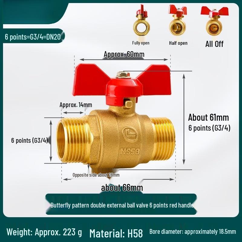 All Copper Internal & External Thread Ball Valve
All Copper Internal & External Thread Ball Valve