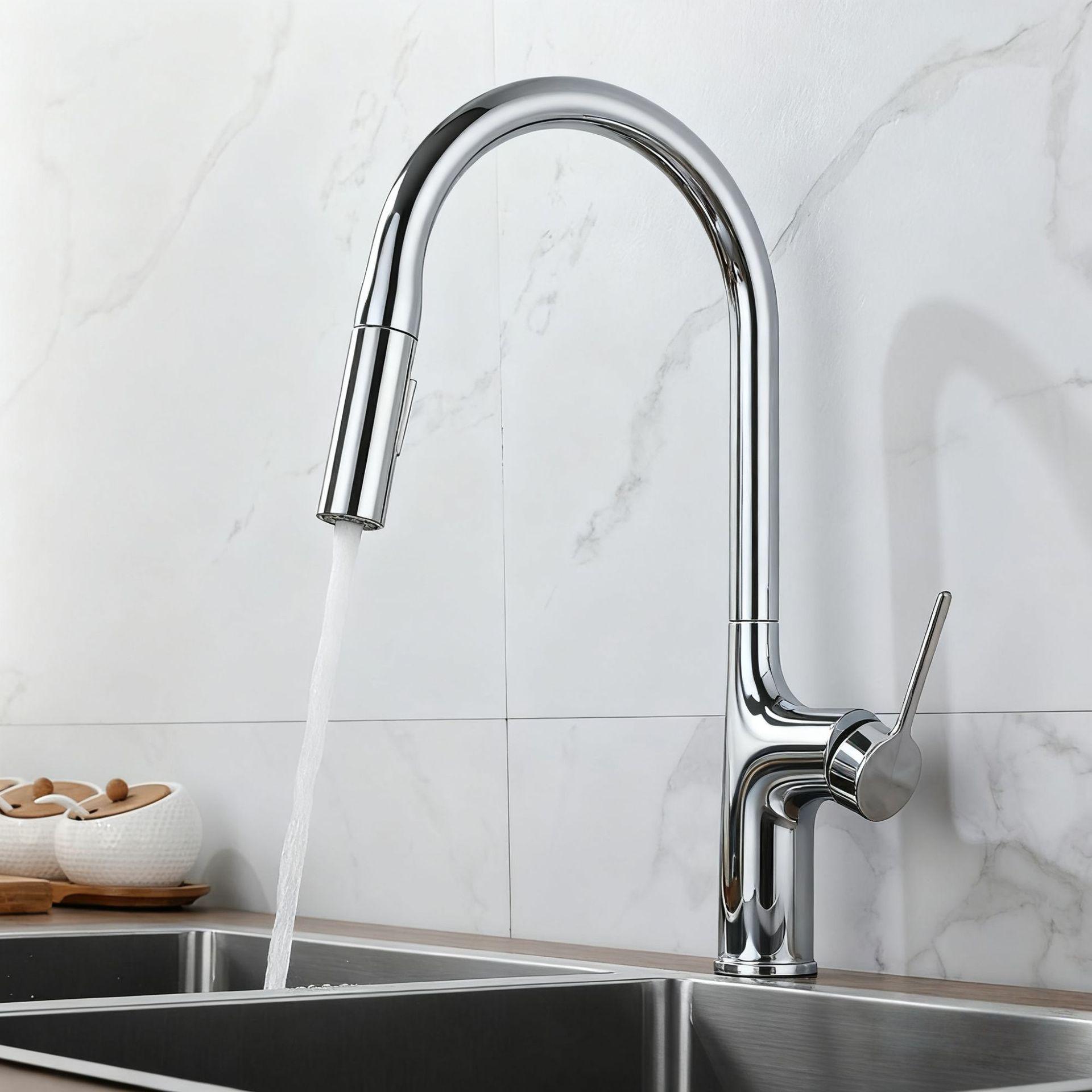 Universal Anti-Splash Kitchen Faucet with Pull-Out Sprayer and Rotating Single Handle for Hot/Cold Water
Universal Anti-Splash Kitchen Faucet with Pull-Out Sprayer and Rotating Single Handle for Hot/Cold Water