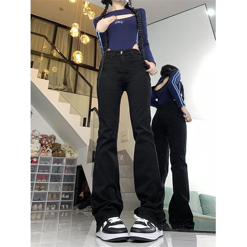 Women s Black High-Waisted Fleece-Lined Slimming Jeans, Plus Size, Micro Flare, Elastic, Versatile for Spring and Autumn 2024. M
Women s Black High-Waisted Fleece-Lined Slimming Jeans, Plus Size, Micro Flare, Elastic, Versatile for Spring and Autumn 2024. M