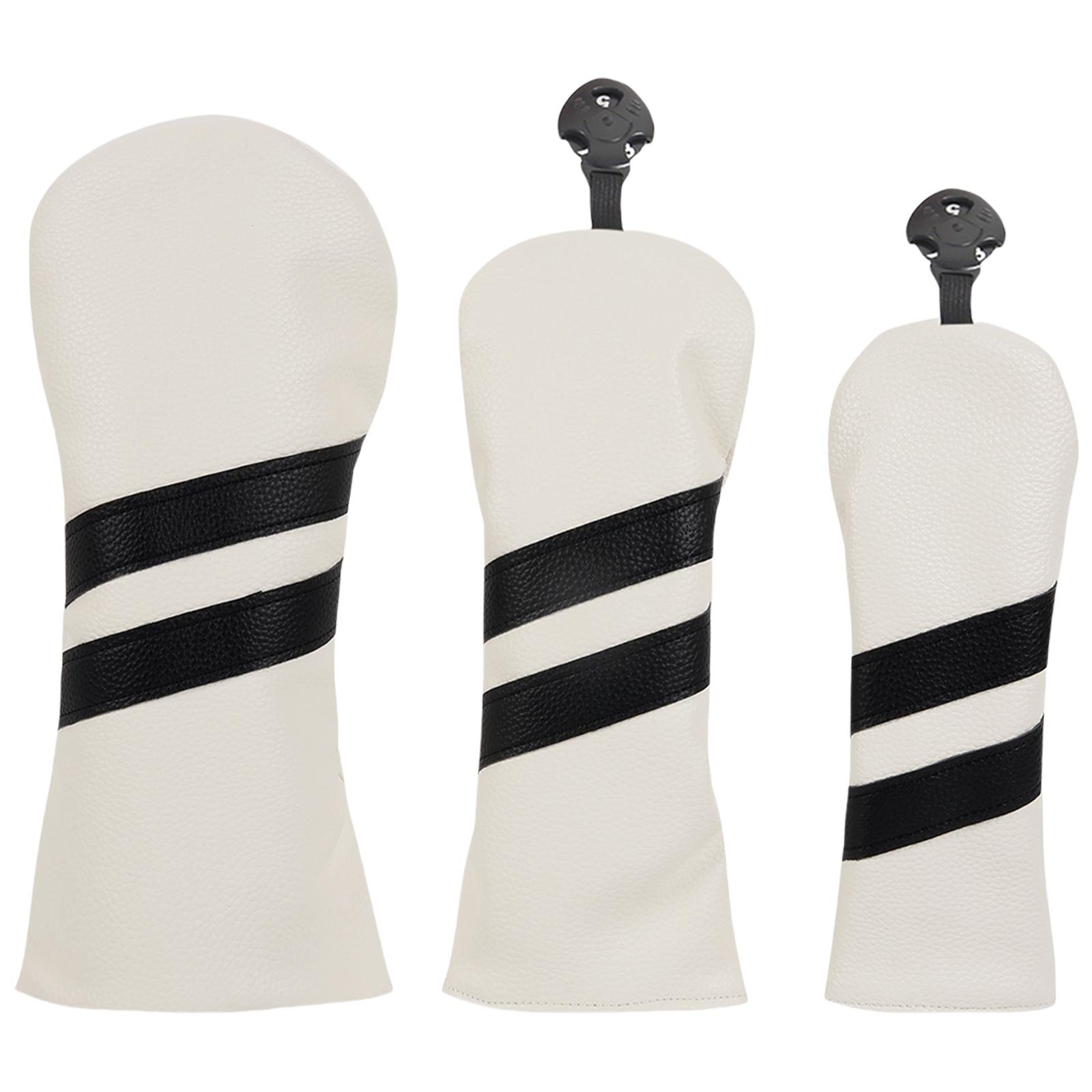 3Pcs Stripe Pattern Driver Headcover PU Leather Golfs Club Head Cover Fairway Golfs Club Headcover for Drivers and Wood білий
3Pcs Stripe Pattern Driver Headcover PU Leather Golfs Club Head Cover Fairway Golfs Club Headcover for Drivers and Wood білий