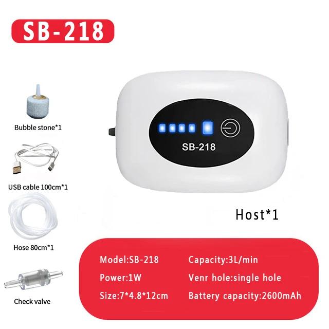 4800mAh Aquarium Oxygen Air Pump Compressor Fish Tank USB Charging Small Portable Exhaust Ultra Silent Indoor Outdoor Fishing S
4800mAh Aquarium Oxygen Air Pump Compressor Fish Tank USB Charging Small Portable Exhaust Ultra Silent Indoor Outdoor Fishing S