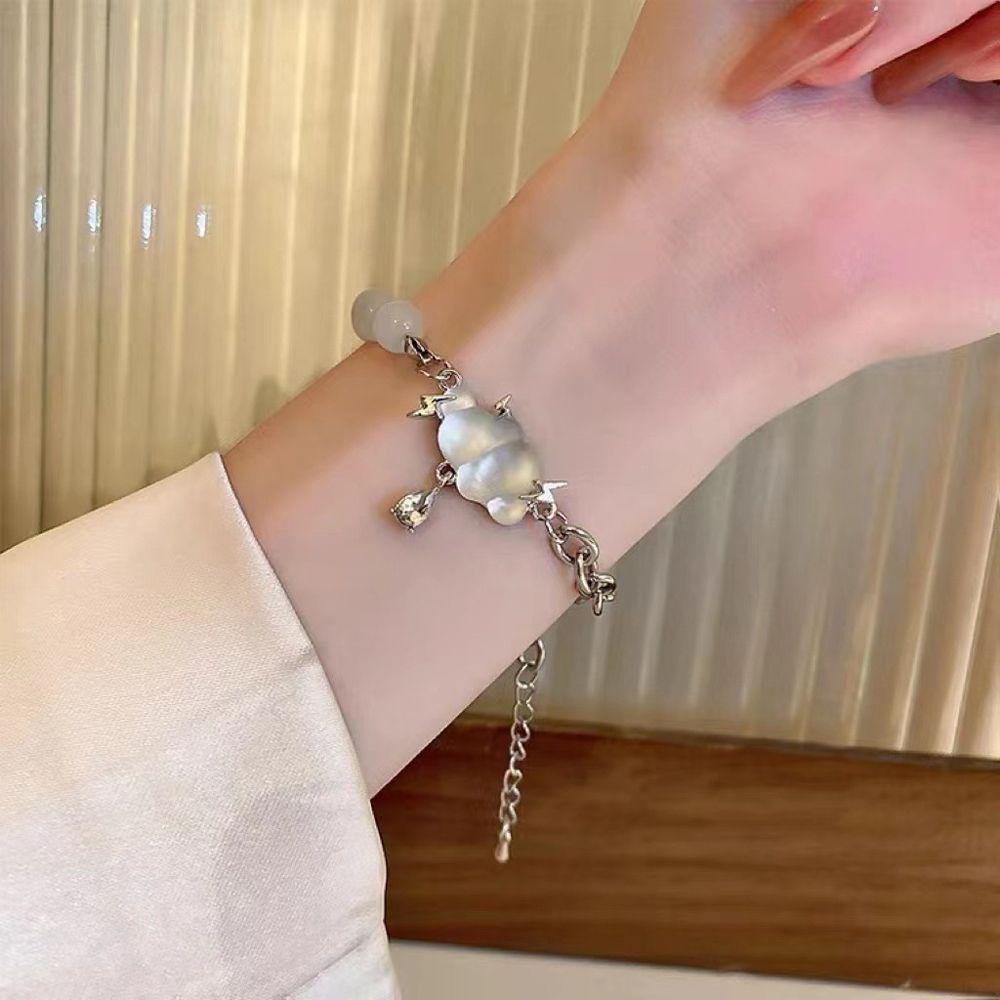 Fairy Clavicle Chain Cute Bead Cloud Earrings Women Bracelet Fashion Jewelry Korean Style Necklace earrings
Fairy Clavicle Chain Cute Bead Cloud Earrings Women Bracelet Fashion Jewelry Korean Style Necklace earrings
