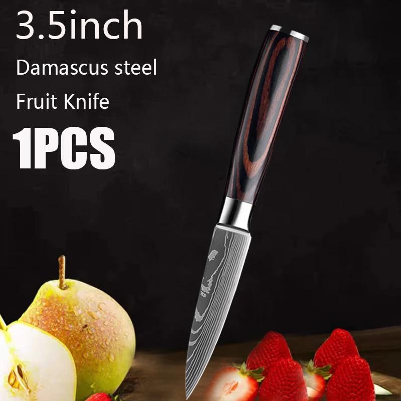 3.5inch Kitchen Fruit Knife Vegetable Knife Chef Knife Meat Cleaver Slicing Knife Damascus Pattern Cooking Cutter Utility Knife
3.5inch Kitchen Fruit Knife Vegetable Knife Chef Knife Meat Cleaver Slicing Knife Damascus Pattern Cooking Cutter Utility Knife
