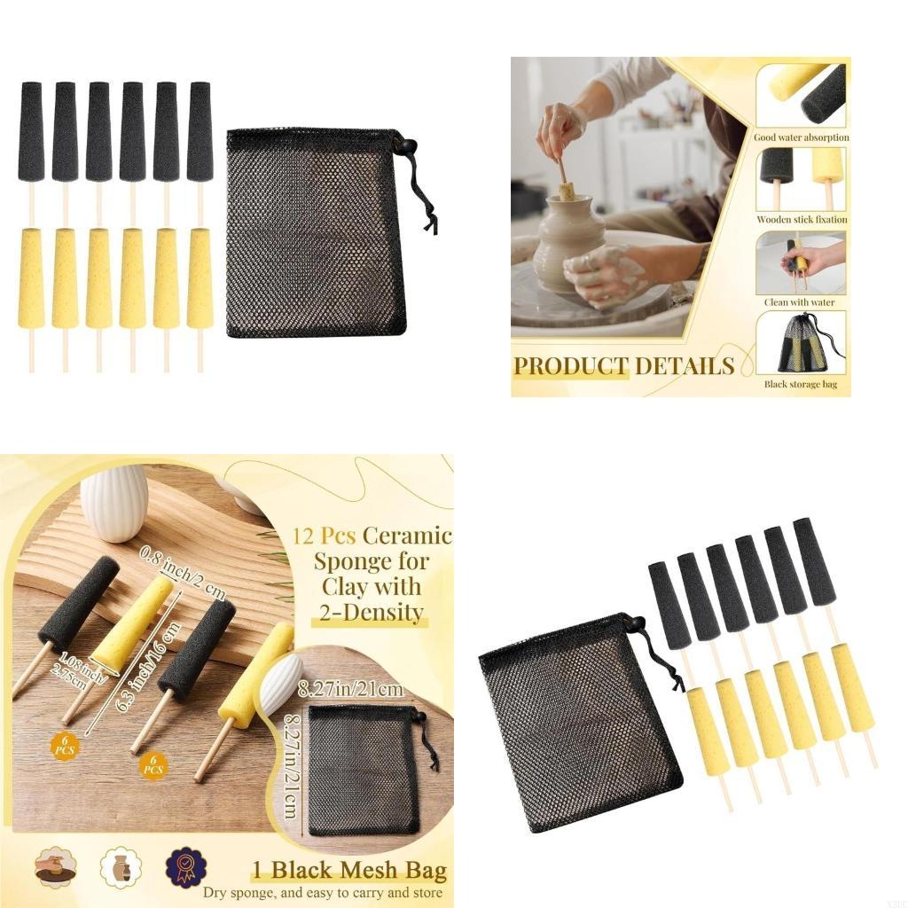 12Pcs Pottery Clay Smoothing Sponge Tool Pottery Sponge Ceramic Shaping Tool For Ceramic Clay Shaping Trimming X3UC CN
12Pcs Pottery Clay Smoothing Sponge Tool Pottery Sponge Ceramic Shaping Tool For Ceramic Clay Shaping Trimming X3UC CN