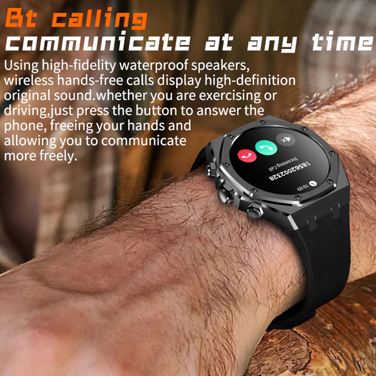 AK68 Silicone Strap 1.43-inch AMOLED Screen Smart Watch Bluetooth-compatible Call Health Monitoring Sports Watch Black
AK68 Silicone Strap 1.43-inch AMOLED Screen Smart Watch Bluetooth-compatible Call Health Monitoring Sports Watch Black