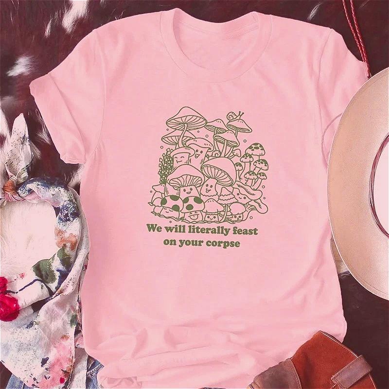 Funny Mushroom Summer T-Shirts Sleeve Hippie Vintage Fungi Lover T Shirt Cute Mycology Graphic Women Clothes 3XL
Funny Mushroom Summer T-Shirts Sleeve Hippie Vintage Fungi Lover T Shirt Cute Mycology Graphic Women Clothes 3XL