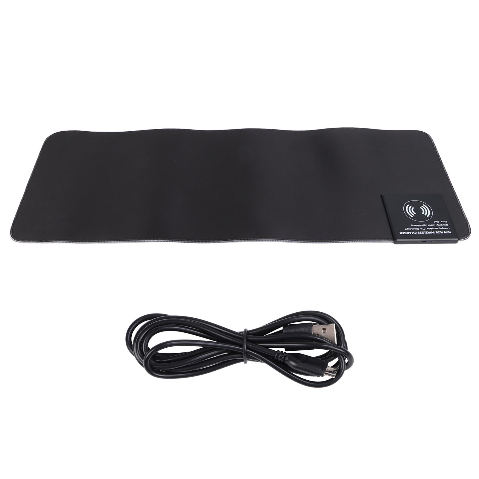 Mouse Pad RGB Cool LED Wireless Fast Charge Non Slip Portable Game Mouse Mats for Home Office
Mouse Pad RGB Cool LED Wireless Fast Charge Non Slip Portable Game Mouse Mats for Home Office
