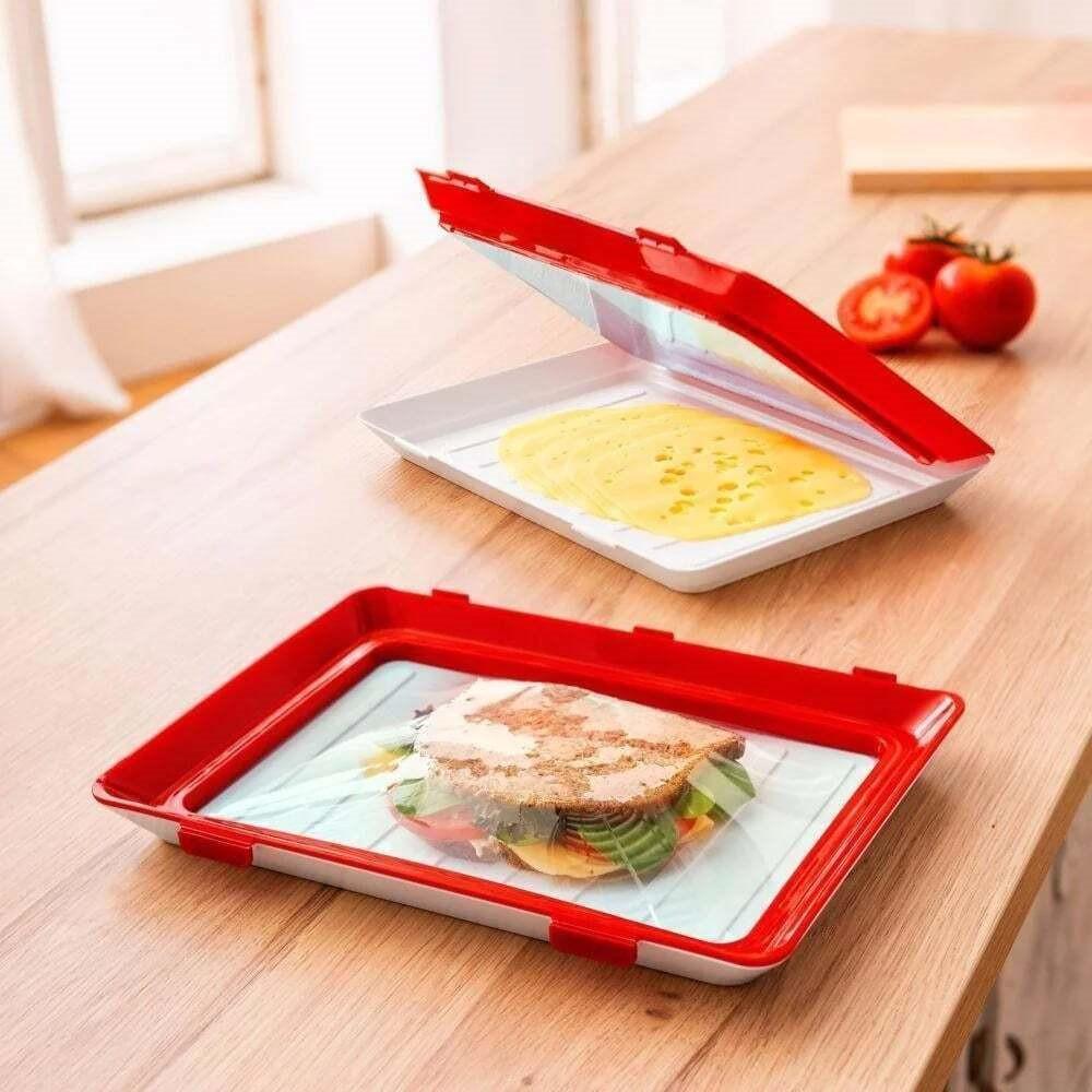 Красный многоразовый поднос для сохранения продуктов Свежесть продуктов Хранение продуктов Кухня
Красный многоразовый поднос для сохранения продуктов Свежесть продуктов Хранение продуктов Кухня