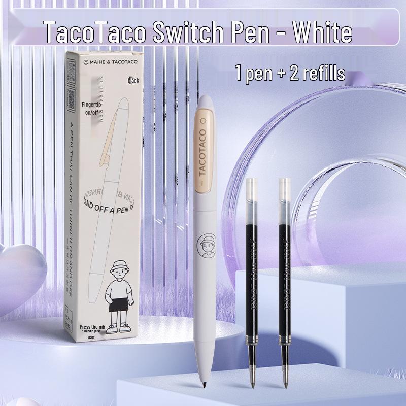TacoTaco Fingertip Switch Fast-Dry Black Ink Signature Pen Single Pen
TacoTaco Fingertip Switch Fast-Dry Black Ink Signature Pen Single Pen