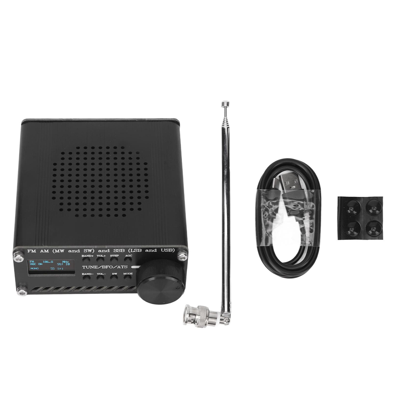Full Band Radio Receiver Aluminum Alloy FM AM (MW SW) SSB (LSB USB) Frequency Radio Receiver
Full Band Radio Receiver Aluminum Alloy FM AM (MW SW) SSB (LSB USB) Frequency Radio Receiver
