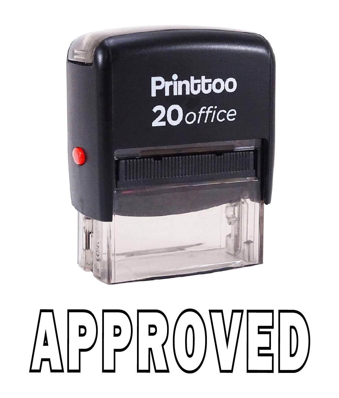 Printtoo Custom Stamp Self Inking APPROVED Rubber Stamp Office 14 mm x 38 mm (Approx) чёрный
Printtoo Custom Stamp Self Inking APPROVED Rubber Stamp Office 14 mm x 38 mm (Approx) чёрный