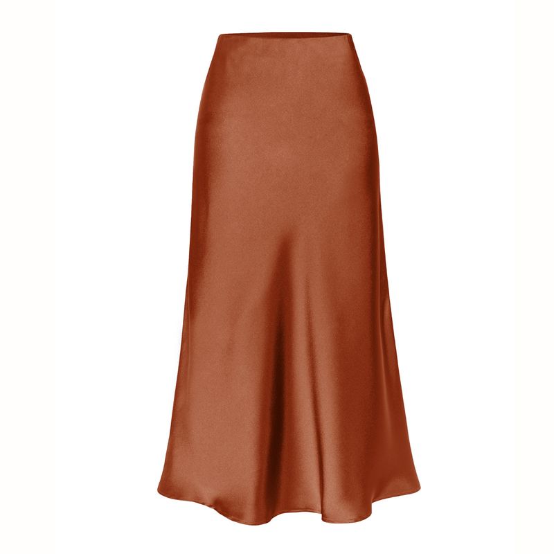Hip Hugging Side Slit Half Length Skirt Solid Color Sheath Side Slit Skirt Brown XL
Hip Hugging Side Slit Half Length Skirt Solid Color Sheath Side Slit Skirt Brown XL