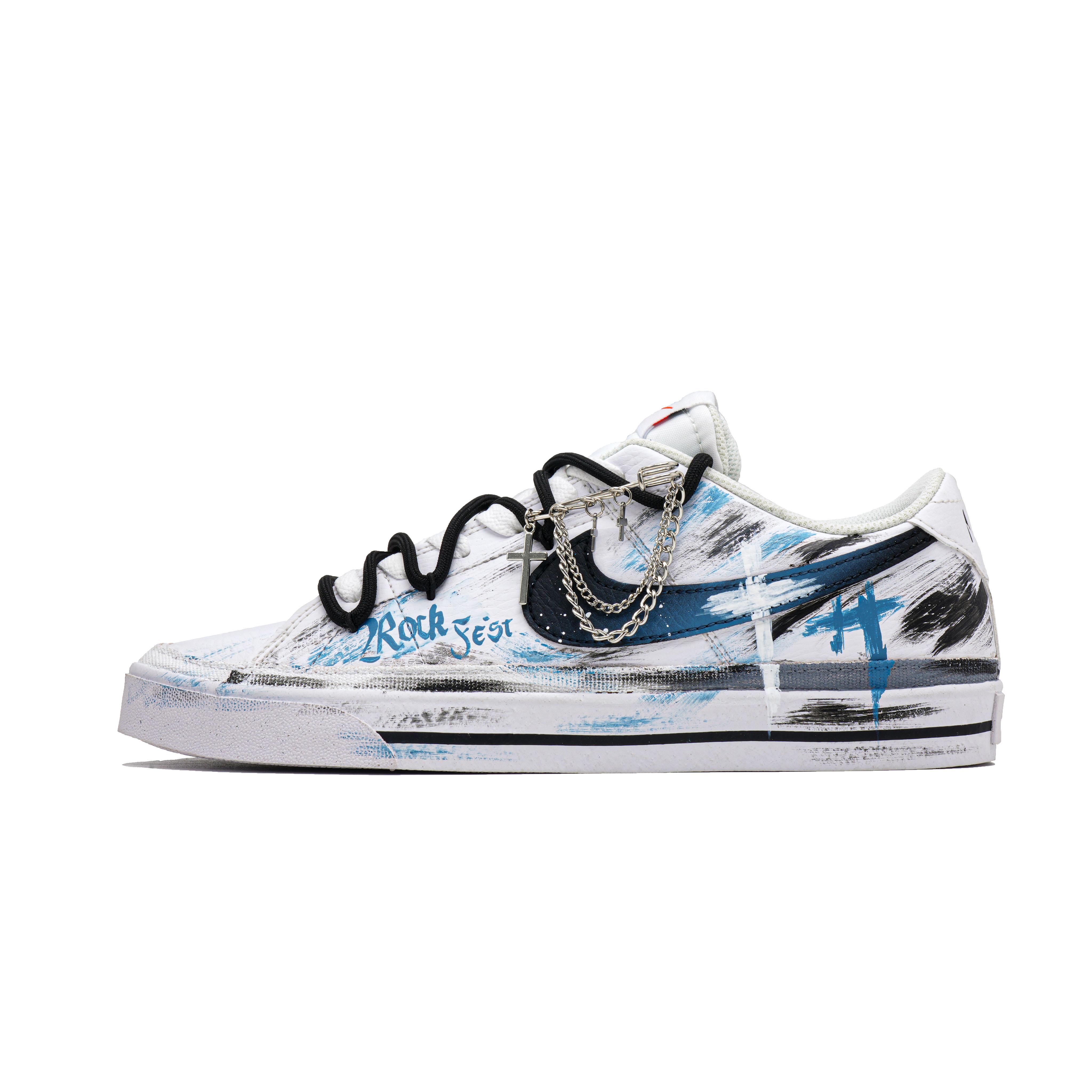 Nike Court Legacy Cross Gothic Abrasion Resistant Low top Skateboard Shoes Unisex Black Blue DH3162-100(Team1047-) 43
Nike Court Legacy Cross Gothic Abrasion Resistant Low top Skateboard Shoes Unisex Black Blue DH3162-100(Team1047-) 43