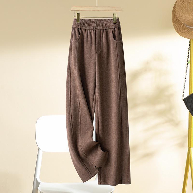 Women s 2024 Thickened Wide-Leg Wool Pants - Elastic Waist, Soft Drapey, Casual, Slit, Straight-Leg Design. 30
Women s 2024 Thickened Wide-Leg Wool Pants - Elastic Waist, Soft Drapey, Casual, Slit, Straight-Leg Design. 30