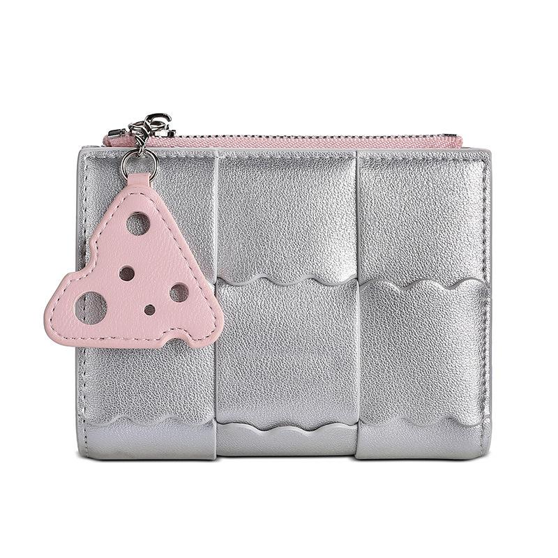 Women Short Wallet Cute Cheese Pendant PU Leather Zipper Coin Purse Small Card Holder Multi Card Slot Mini Bifold Wallet for Girls Ladies серебряный
Women Short Wallet Cute Cheese Pendant PU Leather Zipper Coin Purse Small Card Holder Multi Card Slot Mini Bifold Wallet for Girls Ladies серебряный