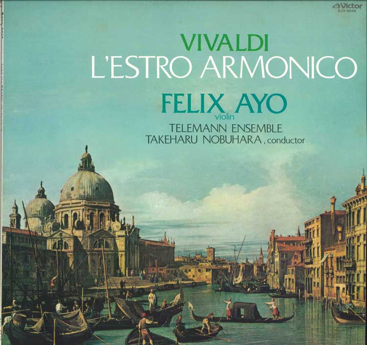 LP Record FELIX AYO TAKEHARU NOBUHARA Vivaldi Lestro Armonico Excerpts SJX9540 VICTOR 1979 Japan Classical Used
LP Record FELIX AYO TAKEHARU NOBUHARA Vivaldi Lestro Armonico Excerpts SJX9540 VICTOR 1979 Japan Classical Used