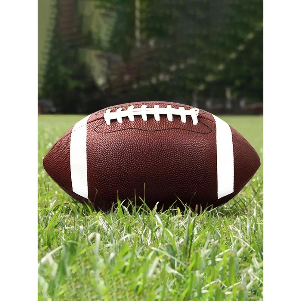Американский футбол, Ассоциация регби, футбольный мяч, стандартный размер, 8,5 дюйма, спортивный футбол для мужчин, женщин и детей
Американский футбол, Ассоциация регби, футбольный мяч, стандартный размер, 8,5 дюйма, спортивный футбол для мужчин, женщин и детей