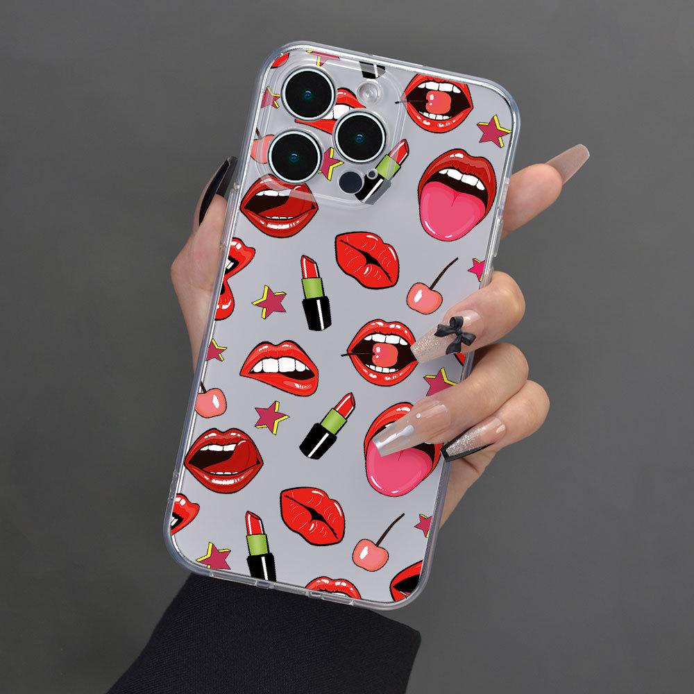Защитный чехол Red Lips Lipstick Full Cover для Apple iPhone 15 - Дизайн против падения iPhone 14 Pro прозрачный
Защитный чехол Red Lips Lipstick Full Cover для Apple iPhone 15 - Дизайн против падения iPhone 14 Pro прозрачный