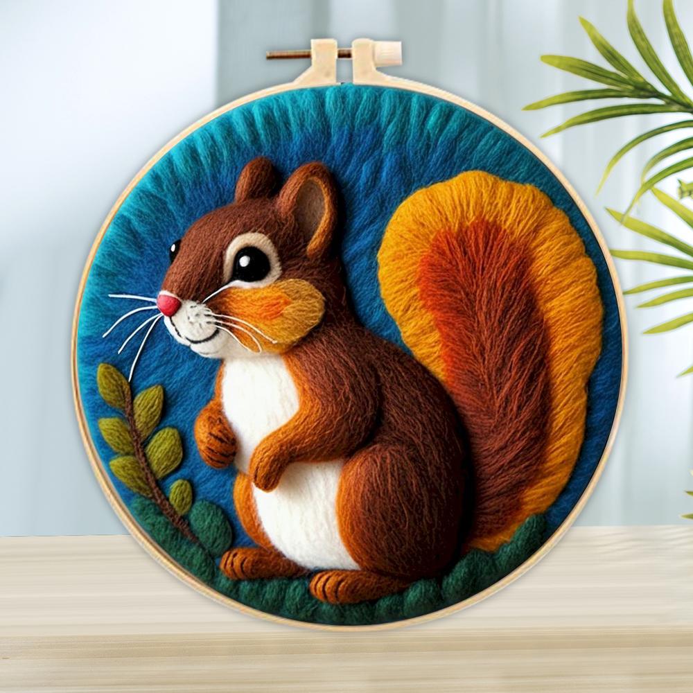 CHENISTORY 20x20cm Frame Needle Felting Kit Turtle And Rabbit Painting Wool Felting Kit For Beginners Wool Felting Set DIY Craft
CHENISTORY 20x20cm Frame Needle Felting Kit Turtle And Rabbit Painting Wool Felting Kit For Beginners Wool Felting Set DIY Craft