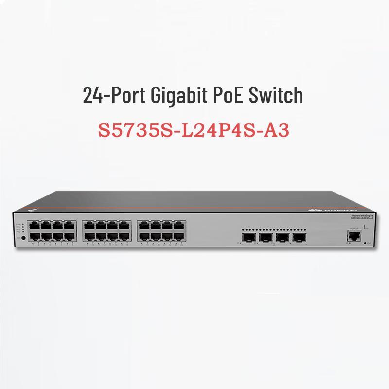 Huawei Kunling S5735S-L24P4S-A3 Managed PoE Switch
Huawei Kunling S5735S-L24P4S-A3 Managed PoE Switch
