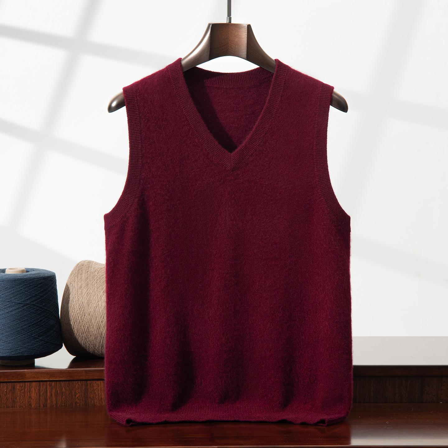 Men s Cashmere V-neck Sleeveless Knit Vest - Inner Layer for Autumn/Winter Layering, Flat Base Layer Sweater, Cardigan Outerwear L--65-75kg
Men s Cashmere V-neck Sleeveless Knit Vest - Inner Layer for Autumn/Winter Layering, Flat Base Layer Sweater, Cardigan Outerwear L--65-75kg
