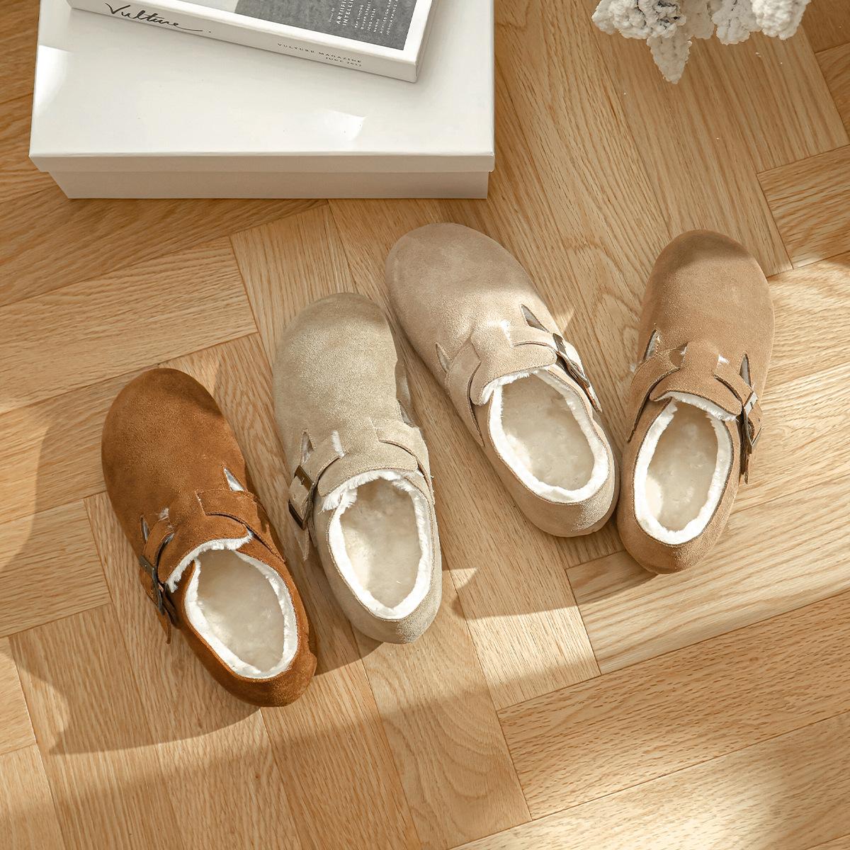 Обувь Birkenstock флисовая утолщенная кожа мягкая подошва удобная обувь с большой головкой женские новые зимние сапоги для снега шерстяные теплые хлопковые туфли 34
Обувь Birkenstock флисовая утолщенная кожа мягкая подошва удобная обувь с большой головкой женские новые зимние сапоги для снега шерстяные теплые хлопковые туфли 34