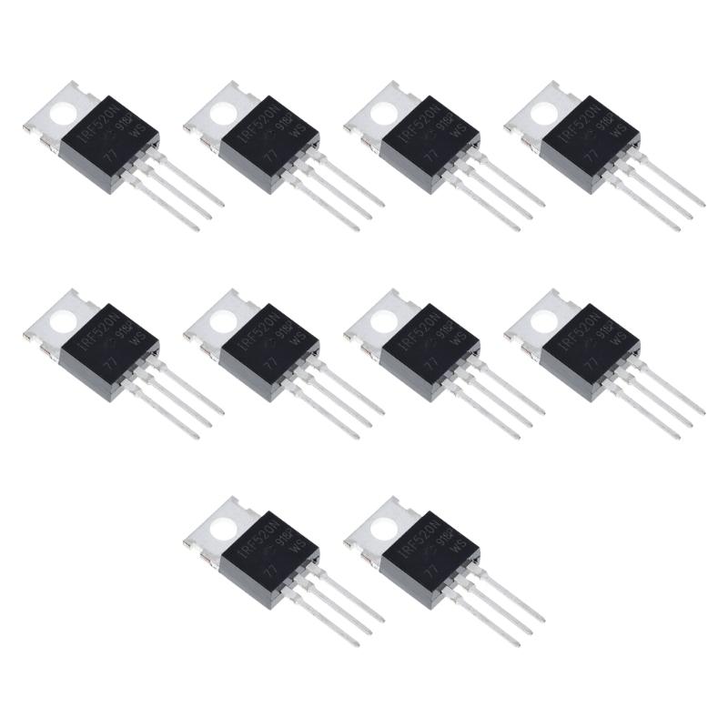 10Pcs/Pack IRF540N MOSFET Transistors 33Amp 100V N-Channel Power MOSFET Transistor Applicable for Power Amplifier TO-220 1
10Pcs/Pack IRF540N MOSFET Transistors 33Amp 100V N-Channel Power MOSFET Transistor Applicable for Power Amplifier TO-220 1