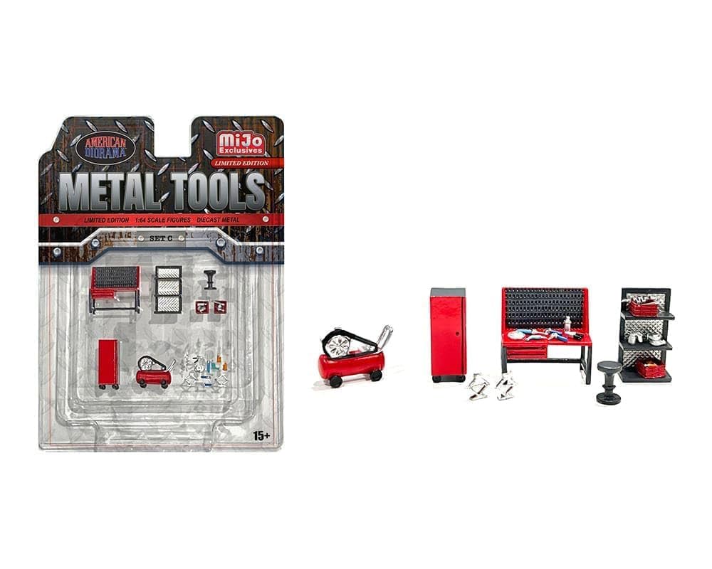 American Diorama Набор металлических инструментов C 1/64 (Использовал)
American Diorama Набор металлических инструментов C 1/64 (Использовал)