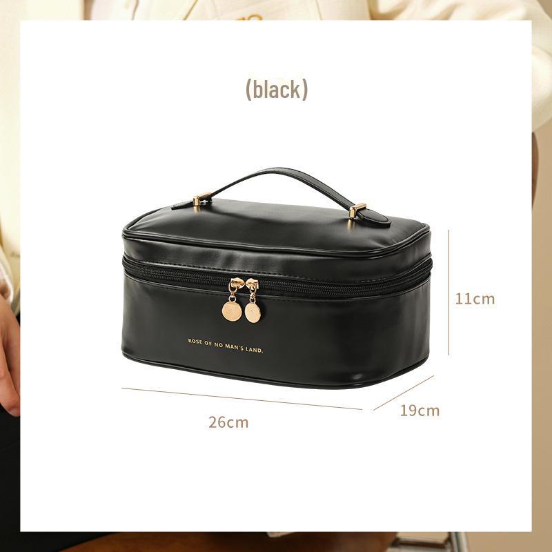 Высококачественная дорожная косметичка большой вместимости из полиуретана — портативное, водонепроницаемое и стильное хранилище косметики чёрный
Высококачественная дорожная косметичка большой вместимости из полиуретана — портативное, водонепроницаемое и стильное хранилище косметики чёрный