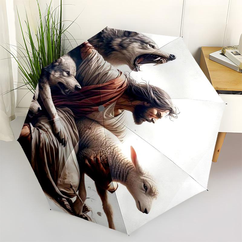 Wolf andSheep Themed Automatic Opening and Closing Umbrella, Compact Travel Umbrella, Lightweight and Portable, Suitable for Beach Commuting
Wolf andSheep Themed Automatic Opening and Closing Umbrella, Compact Travel Umbrella, Lightweight and Portable, Suitable for Beach Commuting