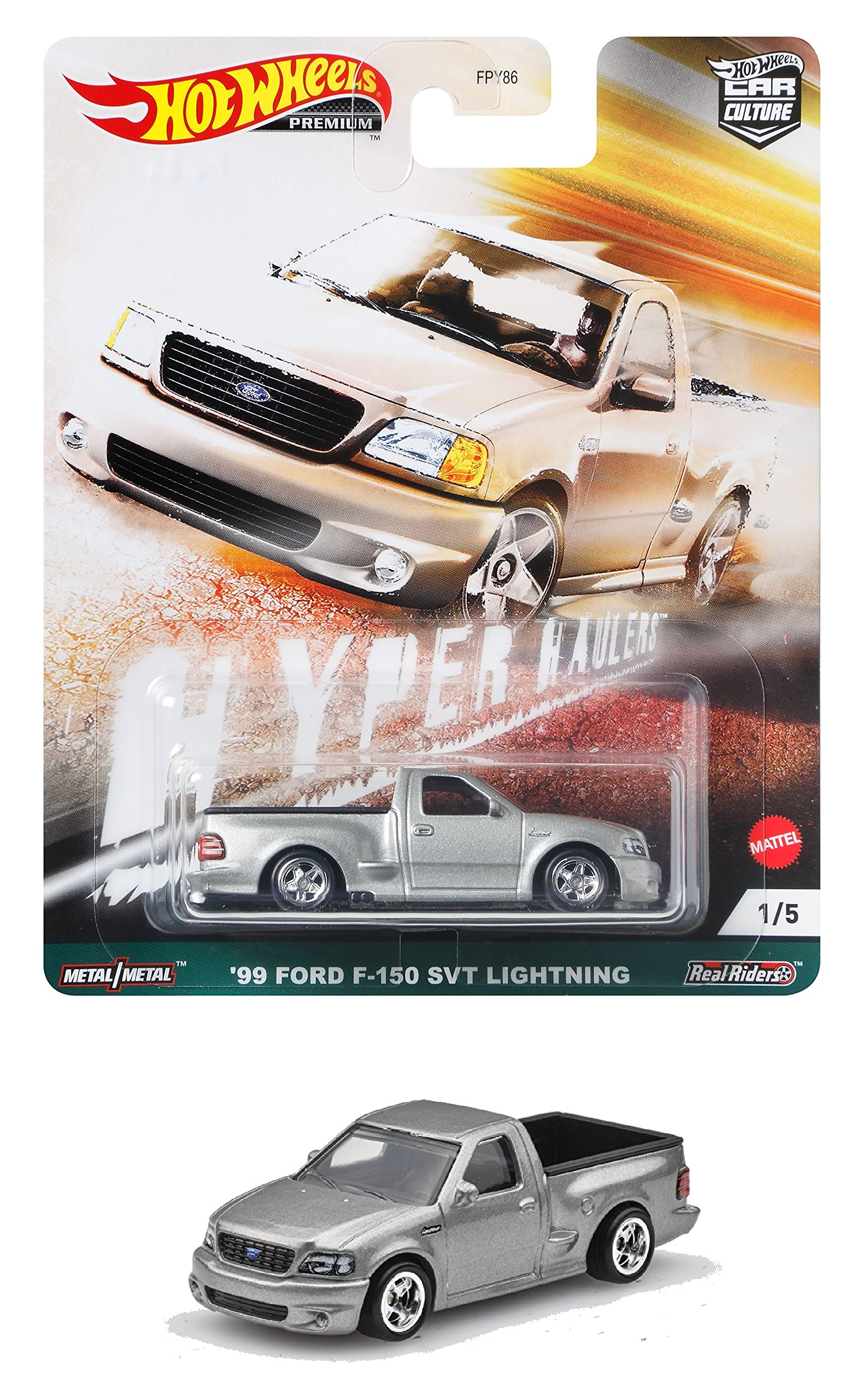 Hot Wheels Car Culture Hyper Haulers Ford F150 SVT Lightning GRJ88 Grey 99 серый
Hot Wheels Car Culture Hyper Haulers Ford F150 SVT Lightning GRJ88 Grey 99 серый