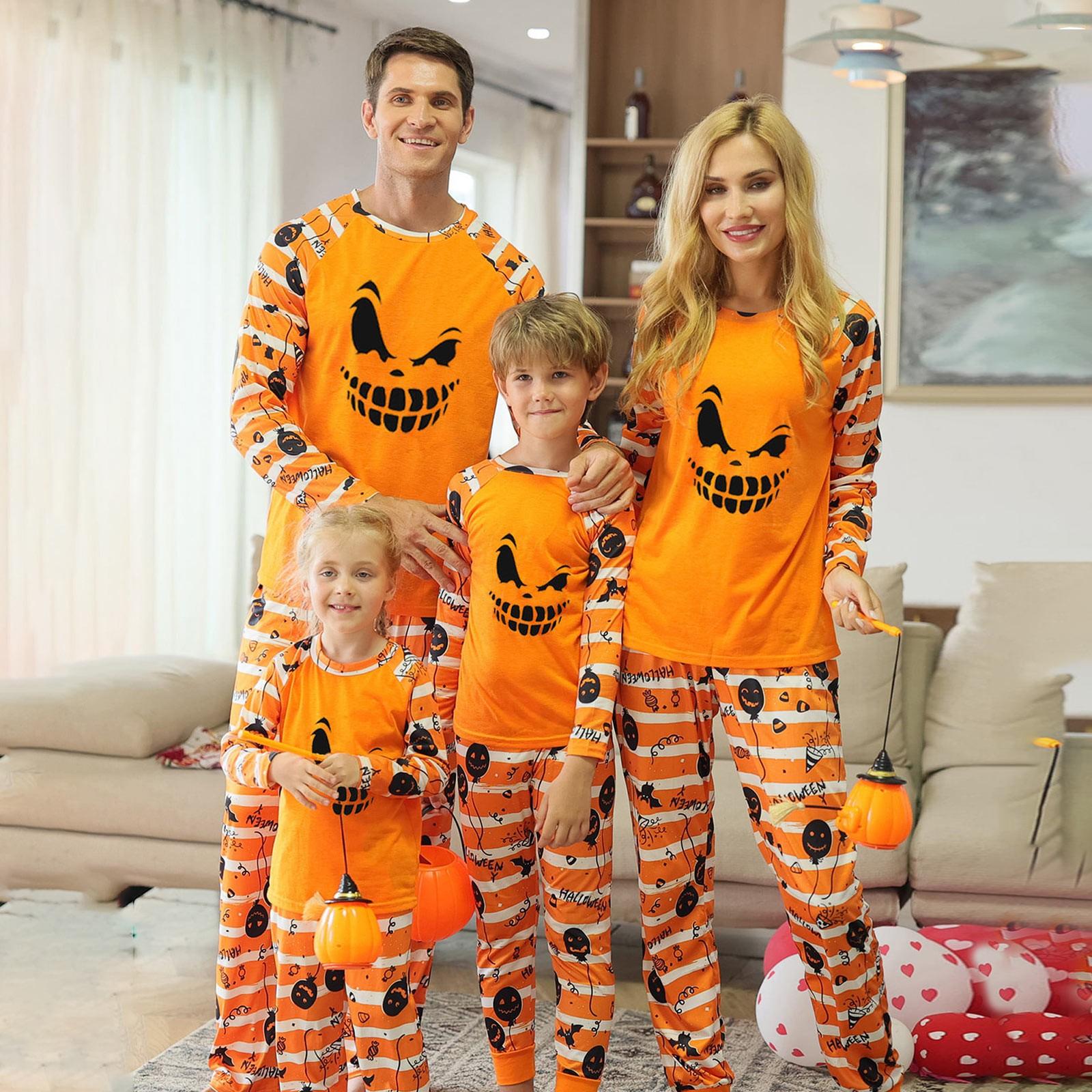 Одинаковые комплекты для всей семьи на Хэллоуин: пижамы, одежда для отдыха, комплект из топа с длинными рукавами и брюк для всей семьи
Одинаковые комплекты для всей семьи на Хэллоуин: пижамы, одежда для отдыха, комплект из топа с длинными рукавами и брюк для всей семьи