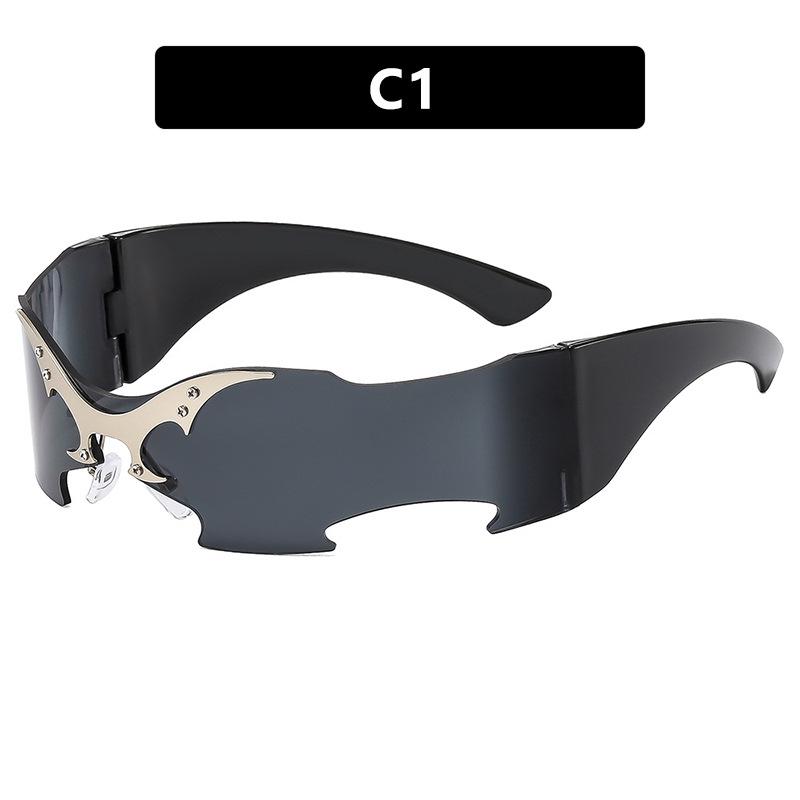 Futuristic Frameless Punk Sunglasses: Hip Hop Clubbing Fashion with Sun Protection As Shown
Futuristic Frameless Punk Sunglasses: Hip Hop Clubbing Fashion with Sun Protection As Shown