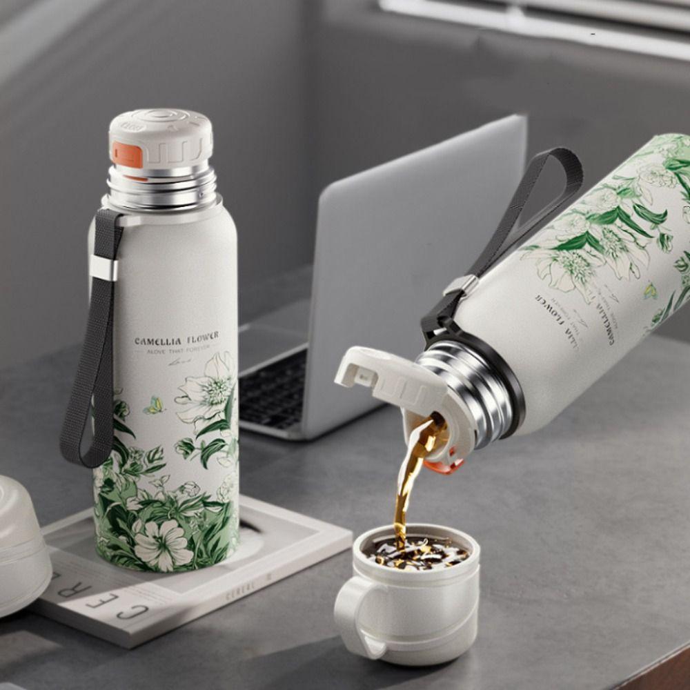 620ml Travel Mug Stainless Steel Thermal Cup Vacuum Flask Flower Pattern Thermos Bottle Outdoor синій
620ml Travel Mug Stainless Steel Thermal Cup Vacuum Flask Flower Pattern Thermos Bottle Outdoor синій