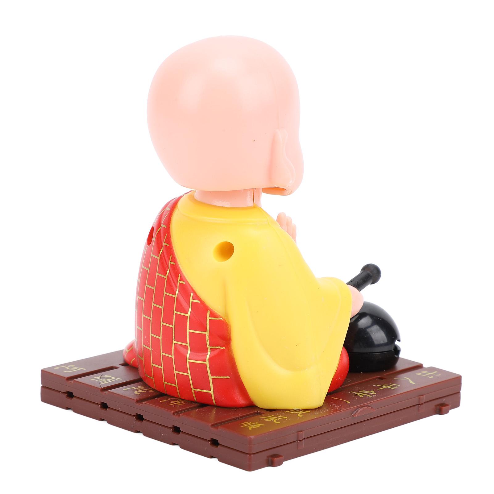 Solar Little Monk Figurine Funny Nodding Light Sensor Energy Saving Solar Little Monk Ornament for Home Desktop Car Dashboard
Solar Little Monk Figurine Funny Nodding Light Sensor Energy Saving Solar Little Monk Ornament for Home Desktop Car Dashboard