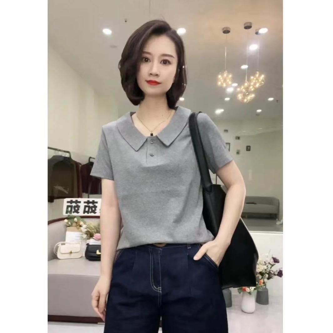 Women s Summer Casual Cotton Polo Shirt - Short Sleeve, Versatile, Stylish Lapel Undershirt 2XL
Women s Summer Casual Cotton Polo Shirt - Short Sleeve, Versatile, Stylish Lapel Undershirt 2XL